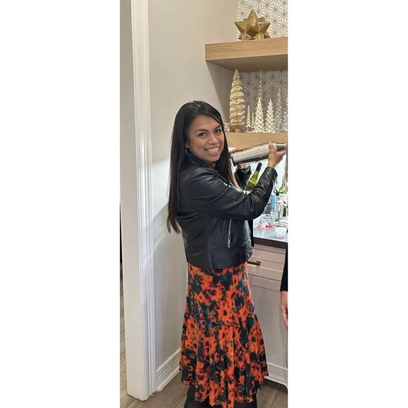 Proenza Schouler White Label Sunflower Floral-Print Midi Dress Size M - Picture 6 of 12